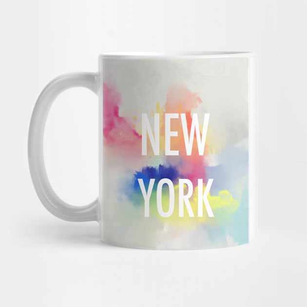 New York watercolour minimal by Woohoo